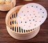 100pcs Air Fryer Liners, 10 inches Bamboo Steamer Liners, Premium Perforated Parchment Steaming Papers, Non-stick Steamer Mat Liner for Air Fryers...