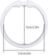 Qulable Shower Curtain Rings-12 Pack- Plastic Shower Curtain Hooks O-Shaped Rings Hook Glide Easily on Bathroom Shower Rod(White)...