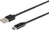 Monoprice USB 2.0 Type-C to Type-A Charge and Sync Nylon-Braid Cable - 3 Feet - Black, Fast Charging, Aluminum Connectors, Stay Synced - Palette S...