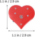 BinaryABC Heart Brooches and Pins,Flashing Light Brooch,10Pcs...