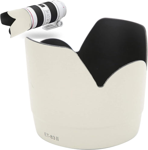 070 ET?83? Portable Flexible Reversible Camera Lens Hood Shade Protector for Canon EF 70?200mm F2.8 L USM Lens...