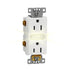 Square D by Schneider Electric Square D X Series Duplex Decorator Tamper Resistant Electrical Outlet with LED Night Light for 125 Volts, 15 Amp, M...