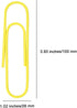 50 Pack Extra Large 4 Inches Long Paper Clips - Jumbo 100mm Office Supply Paper Clip - Vinly Coated Metal Paper Clip Needle - Heavy Duty Bookmark ...