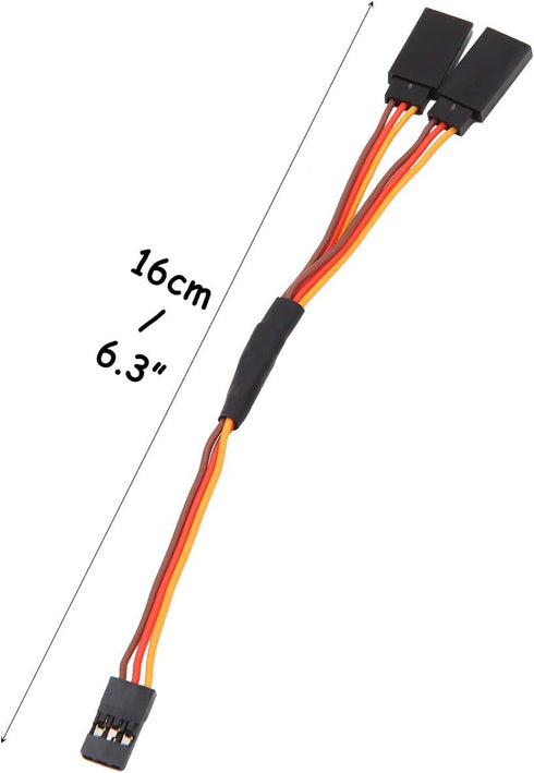 5pcs 150mm Y Type Extended Line Extension Lead Wire Cable for Futaba JR Y Harness Servo Lead Extension...