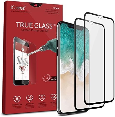 iCarez Tempered Glass Screen Protector for iPhone 11 Pro iPhone X/XS 5.8-Inches?2-Pack Full Coverage......