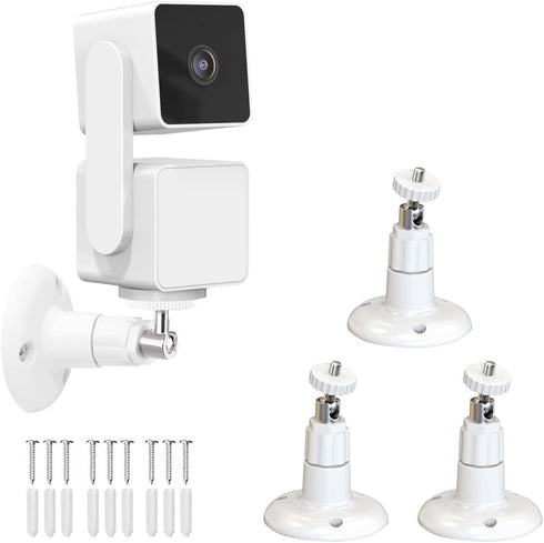Wall Mount for Wyze Cam Pan V3/Wyze Cam V3, 360 Degree Swivel Adjustable Mount for Wyze Cam Pan, Wyze Cam V3/V2 and Other Indoor Outdoor Security ...