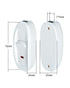 2 Pack Appliance Switch On/Off Button Table Lamp Desk Light in-line Cord Switch 250V 10A, White...