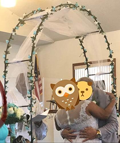 Miracliy 5Pcs 41FT Blue and White Flower Garland Artificial Rose Arch Vines Fake Spring Floral Garland for Flower Wall Backdrop Wedding Mothers Da...
