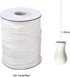 Vtete 1.8 mm × 100 Yards/Roll Braided Lift Shade Cord - White Polyester Shade Blinds Pull String Rope for Aluminum Blinds Windows, Roman Shade Rep...