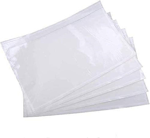 Packing List Envelopes, Clear 7.5" x 5.5" Self Adhesive Shipping Labels Envelope Pouches (100 PCS)...