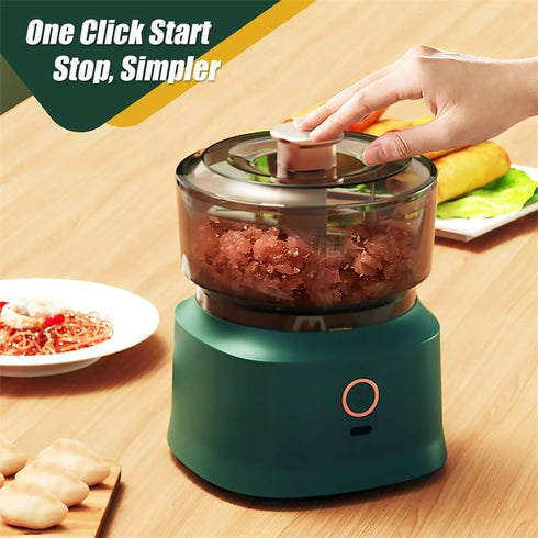 350ml Electric Garlic Chopper Mini Cordless Meat Grinder USB Rechargeable Vegetable Onion Chopper Small Electric Food Processor (Green)...