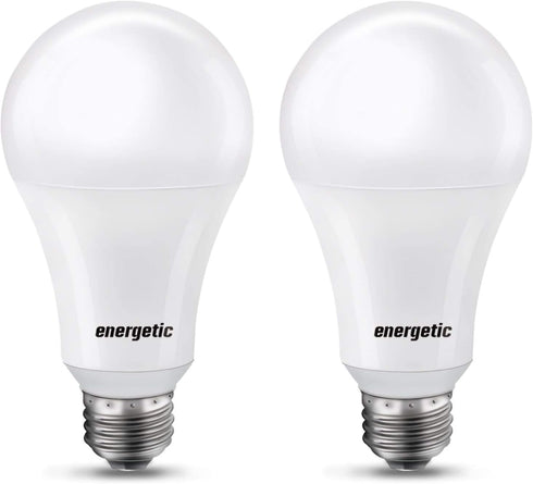 Super Bright Light Bulb 150 Watt Equivalent A21 LED Light Bulb, Daylight 5000K, E26 Base, 2600 High Lumens LED Bulb, Non-Dimmable, UL Listed, 2 Pa...