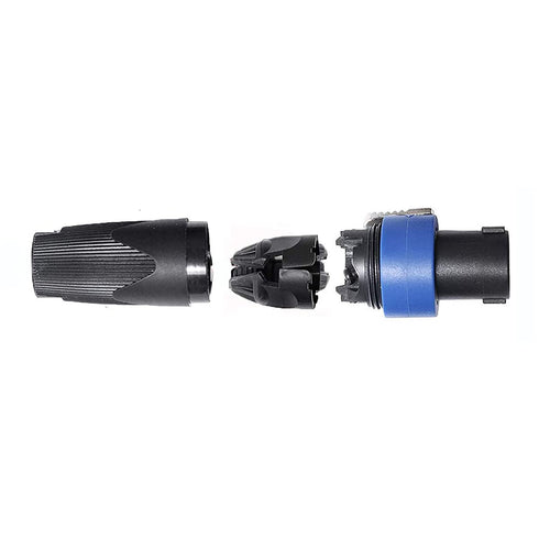 ITSROXUS Upgraded Audio Speaker Plug Kit, 4 Pole Twist Lock Speaker Plug Female Panel Mount Compatible with Neutrik Speakon NL4FC, NL4FX, NLT4X, N...
