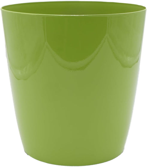 The HC Companies 8 Inch Aria Round Self Watering Planter - Plastic Plant Pot for Indoor Outdoor Plants Flowers Herbs, Glossy Green...
