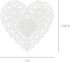 Hygloss Heart Doilies - 100 Pcs -4-Inch White Paper Heart Shaped Doilies for Valentines Crafts, Table Settings - Ideal for Valentine Doily...