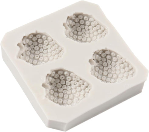 Strawberry Fondant Molds Fruit Chocolate Silicone Molds for Cake Decoration Cupcake Topper Sugar Craft Chocolate Candy Polymer Clay Gum Paste...