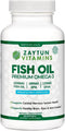 Zaytun Halal Fish Oil 1200mg Omega 3, Premium EPA/DHA, One Per Day, Supports Brain, Heart, Joint Health - 4 Months Supply, Lemon Flavor, Keto Frie...