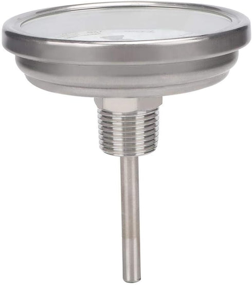 Metal Dial Thermometer, high Accuracy Stainless Steel 1/2 NPT Thread Pot Thermometer, Weldless Thermometer for Kitchen Use...