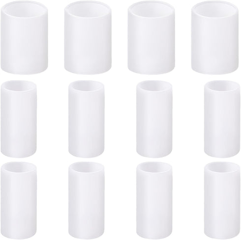 12 Pcs Silicone Toe Sleeves, Soft Gel Protector Toe Cushions Pinky Toe Sleeves Protectors Corn Protectors Toe Tube Pads for Hammer Toe Stubbed Toe...