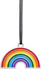 Rainbow Car Charm, Metal Chrome Shinning Hanging Ornaments for Car Rear View Mirror, Car Pendant Decoration, Never Fade in The Sun...