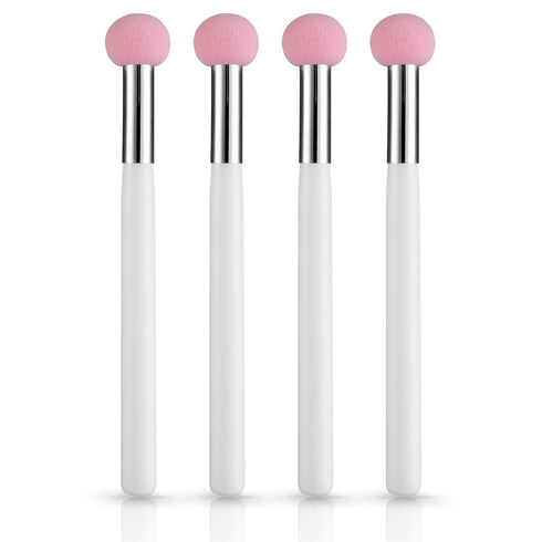 Sibba Foundation Brushes 4 PCS Makeup Setting Powder Blush Beauty Techniques Sponge Angled Stick Liquid Concealer Cream Nose Face Contour Make Up ...