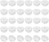 PATIKIL 6.5mm Diameter Silicone Round Snap, 30 Pcs in Type Locking Furniture Hole Plug Button Protective Cover Cap Head Fit for 2.5-6.5mm Hole for...