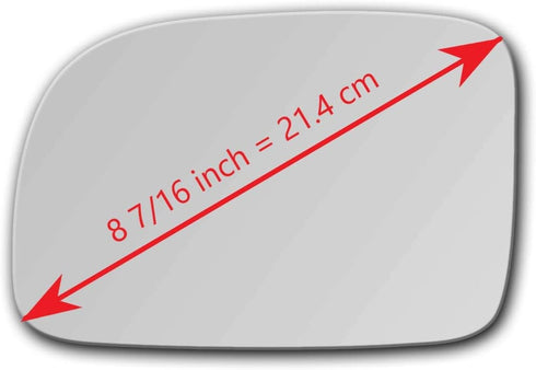 New Mirror Glass with Full Size Adhesive for 2007-2012 Hyundai Santa Fe Driver Side View Left LH...