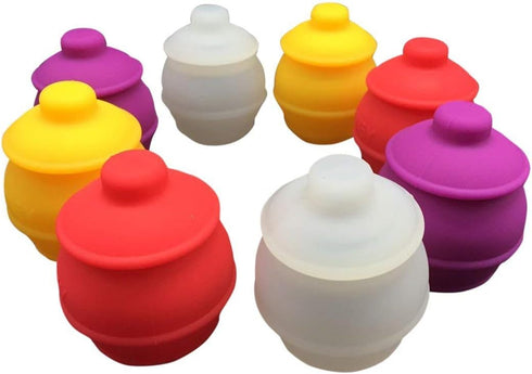 Gentcy 35ml 3p Silicone Containers Jars Honey Pots Multi Use...