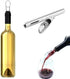 Wine Chiller Ice Red Wine Bottle Stainless Steel Cooler Chiller Stick Container Freezer 3 in 1 with Aerator and Pourer Wine Accessory (2)...