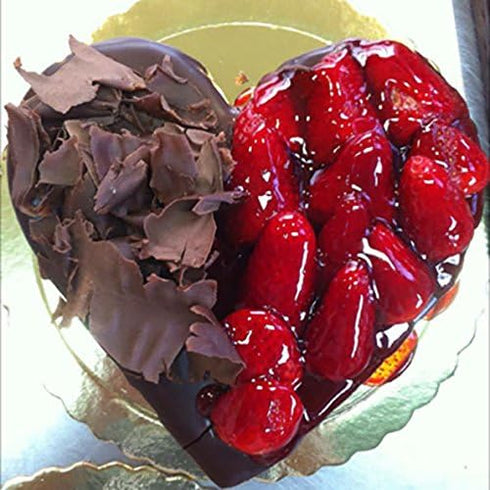 KitchenDance Disposable Aluminum Heart Shaped Cake Pan, 8 Inches, Without Lid - Perfect for Cakes, Chocolates, Baking, Storing, and Preparing Food...
