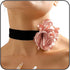 Flower Choker Necklaces for Women Rose Choker Black Velvet Choker Necklace Rosette Camellia Daisy Floral Choker Necklace Black White Flower Choker...