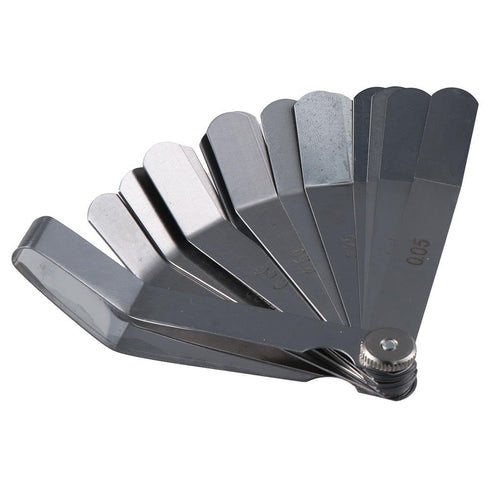 Offset Feeler Gauge Stainless Steel Measuring Tool Silver Measuring Gap Width/Thickness Durable Curved Feeler Gauge Woodworking Measurement...