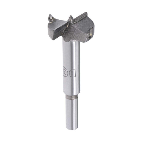 uxcell Forstner Drill Bits 30mm, Tungsten Carbide Wood Hole Saw Auger Opener Woodworking Hinge Hole Drilling Boring Bit Cutter Gray with 8mm Round...