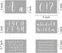 Letter Stencils for Painting on Wood - 46 Pack Large Alphabet Stencil Templates with Numbers and Signs, Reusable Letters and Numbers Stencils in 4...