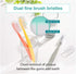 Wangta Soft Toothbrush, 6 Pack (Stone White) – Best Manual Toothbrush for Maximum, Efficient Cleaning and Sensitive Gums and Teeth...