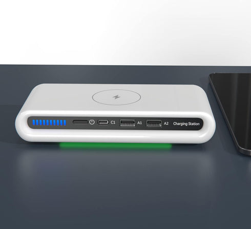 Multi-Functional Wireless Charger Station...