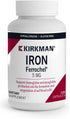 Kirkman - Iron Ferrochel 5mg - 120 capsules - Aids Hemoglobin & Myoglobin Production - Supports Red Blood Cells Formation - Hypoallergenic...