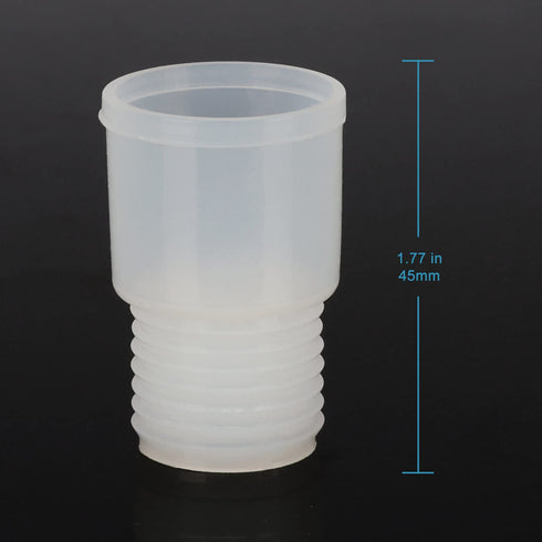 stonylab Silicone Stopper with Thread, 24# Natural Silicone Septum Stopper Fit for 24/40, 24/29 Outer Joint Lab Glassware, Sleeve Type, Pack of 10...