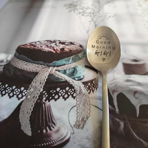 Christmas Birthday Gift Spoon for Gigi from Granddaughter Grandson Good Morning Gigi Spoons for Best Gigi Gifts for Grandma Mother's Day Gift for ...