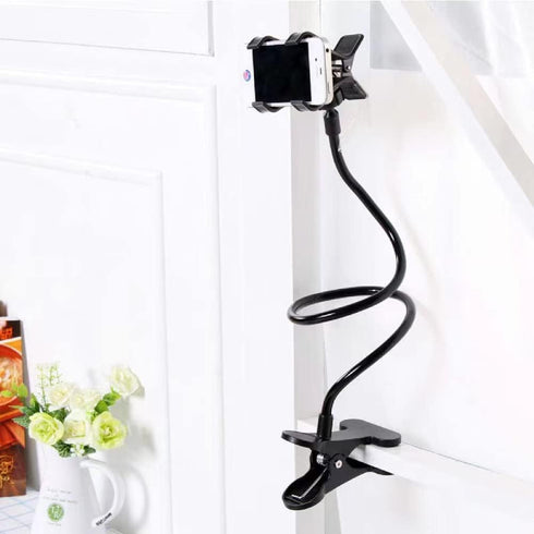 Lazy Cell Phone Clip Holder Gooseneck Clamp - Clamp Universal Lazy Mount Clip Hands Free Flexible Long Arm Bracket Grip ?Rotate Freely? Stand for ...