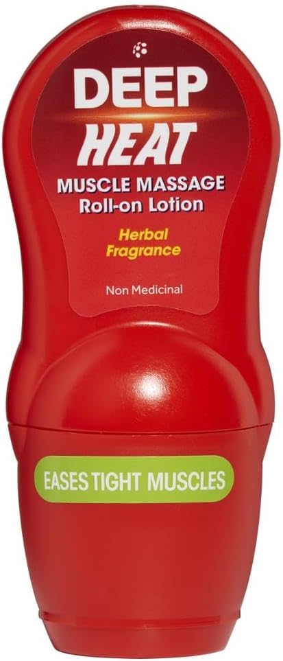 Deep Heat 50 ml Muscle Massage Roll-On Lotion by Deep Heat...