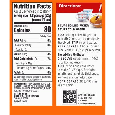 Jell-o, Gelatin Dessert, Peach (Pack of 2)...