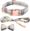 Plaid Dog Collar Leash Set with Bow Tie Adjustable Cute Puppy Collar with Durable Metal Buckle Girls Boys Dog Collar for Small Medium Large Dogs O...