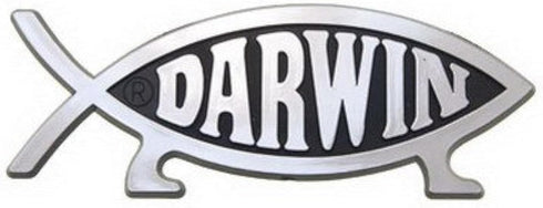 Darwin Fish Car Emblem...