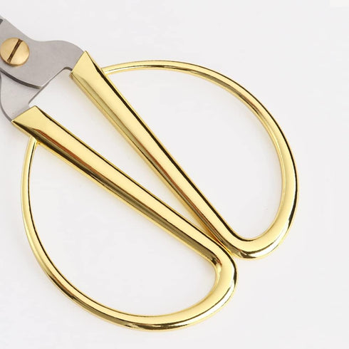 6" All Stainless Steel Sewing Scissors, Sharp Tailor Scissors for Embroidery, Sewing, Craft, DIY Art Work & Daily Use for Home Office School Gold...