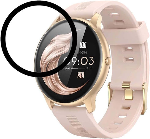 [2 Pack Black Screen Protector Frontier Protective Protector for AGPTEK LW11 Smartwatch...