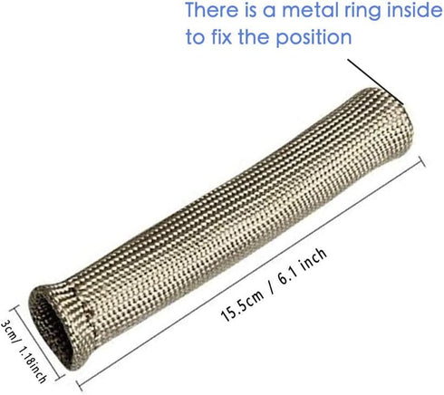 Spark Plug Wire Heat Shield 8pcs 2500° Spark Plug Heat Shield Sleeve Spark Plug Boot Protector Spark Plug Covers For LS1/LS2 (Titanium)...