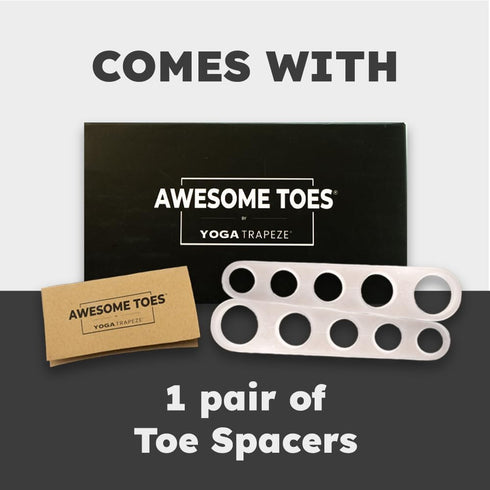 Natural Toe Spacers & Separators, Fast Pain Relief from Hammertoe & Bunions | Food Grade Silicone Toe Stretchers Used for Walking, Running & Yoga ...