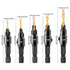 1/4 inch Hex Shank Countersink Drill Bit Power Tools Accessories for Plastic Metal Woodworking Tool by Power Drill 5Pcs/Set ?5/6/8/10/12#?...