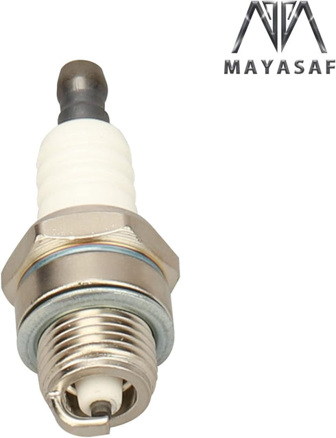 MAYASAF Spark Plugs 5574 Automotive Replacement Ignition Plug Seat type Flat, Thread Diameter 14 mm(0.551")/Reach 9.5mm(0.374") 2 Pack...